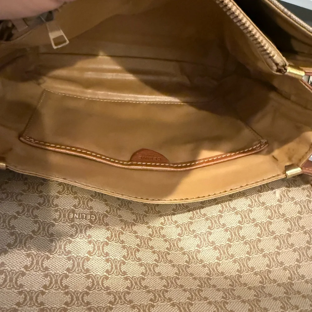 Celine Macadam Tan Shoulder Bag - Picture 6 of 7